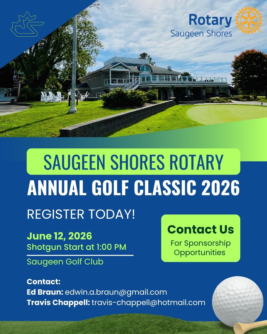 Event image Saugeen Shores Rotary Annual Golf Classic 2026